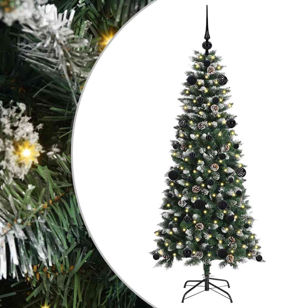 vidaXL Τεχνητό Χριστουγεννιάτικο Δέντρο με 150 LED Πράσινο 150 cm