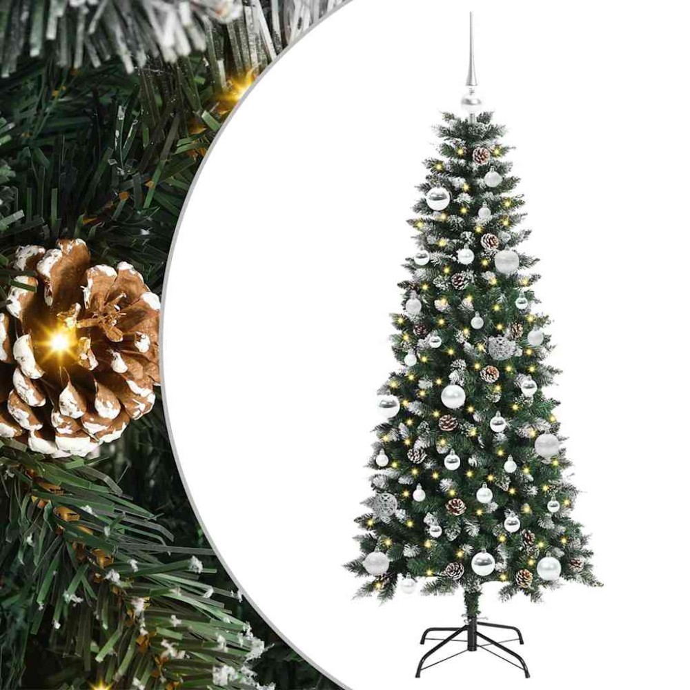vidaXL Τεχνητό Χριστουγεννιάτικο Δέντρο με 150 LED Πράσινο 150 cm