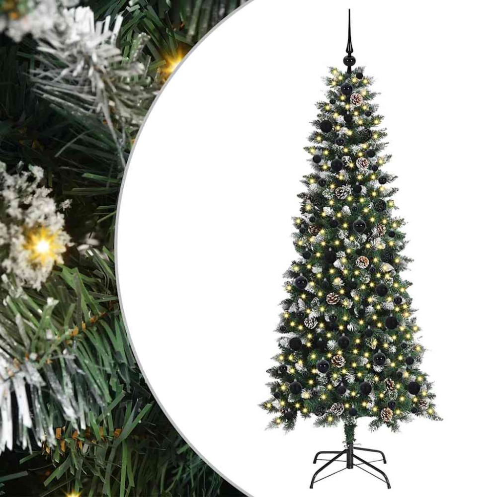 vidaXL Τεχνητό Χριστουγεννιάτικο Δέντρο με 300 LED Πράσινο 180 cm