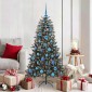vidaXL Τεχνητό Χριστουγεννιάτικο Δέντρο με 150 LED Πράσινο 150 cm