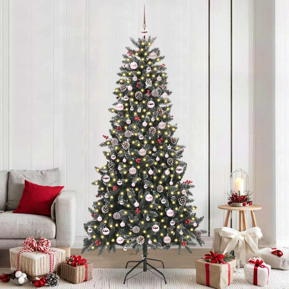 vidaXL Τεχνητό Χριστουγεννιάτικο Δέντρο με 300 LED Πράσινο 240 cm