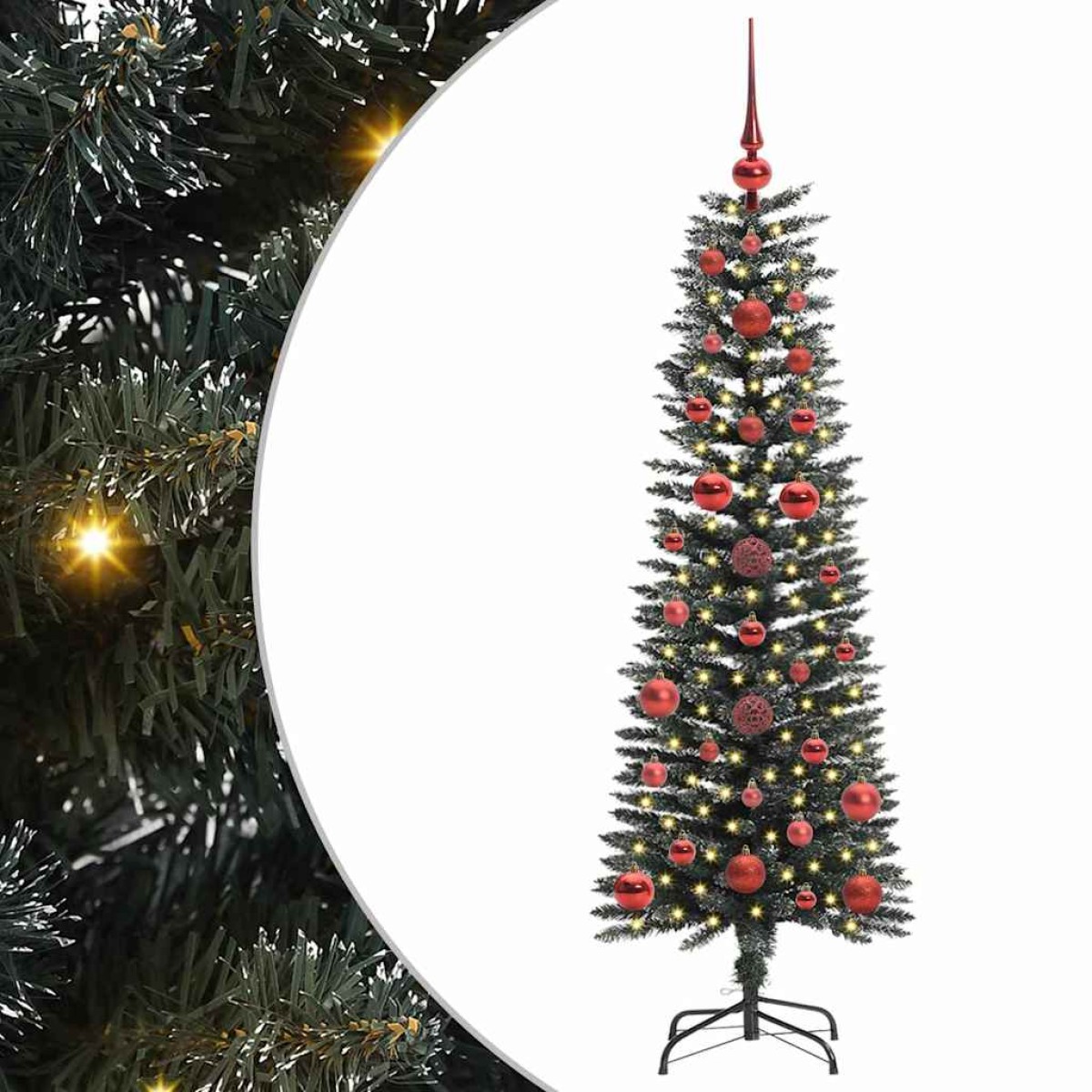 vidaXL Τεχνητό Χριστουγεννιάτικο Δέντρο με 150 LED Πράσινο 120 cm