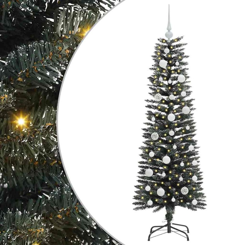 vidaXL Τεχνητό Χριστουγεννιάτικο Δέντρο με 150 LED Πράσινο 120 cm