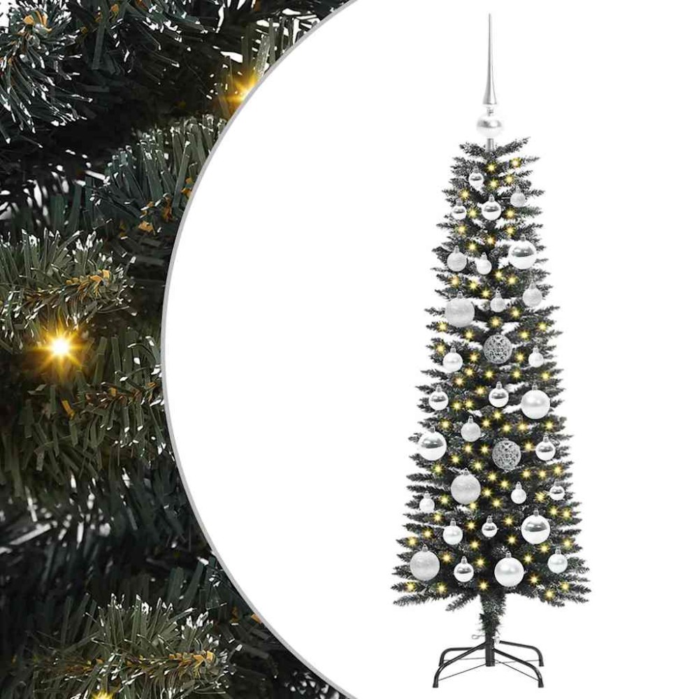 vidaXL Τεχνητό Χριστουγεννιάτικο Δέντρο με 150 LED Πράσινο 120 cm