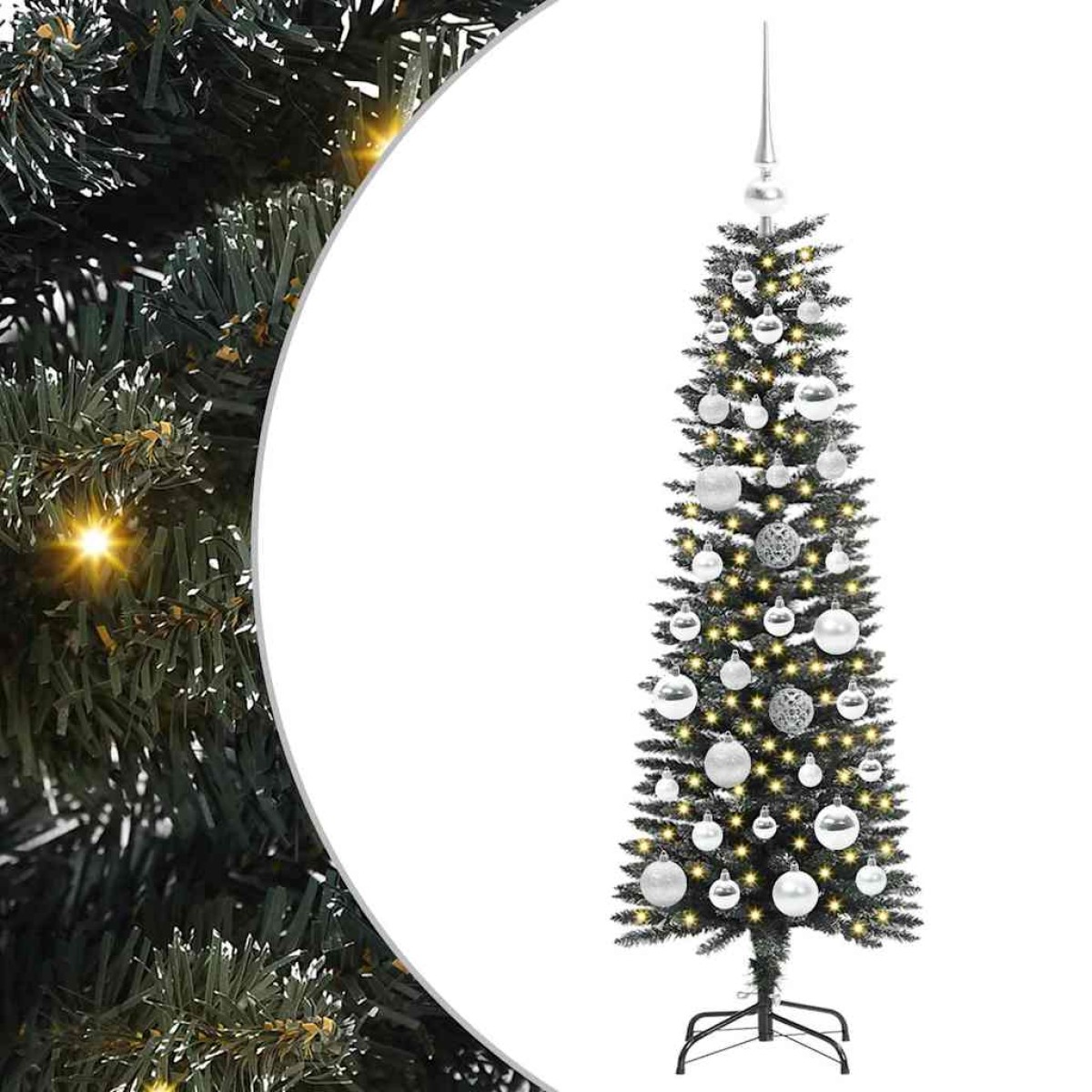 vidaXL Τεχνητό Χριστουγεννιάτικο Δέντρο με 150 LED Πράσινο 120 cm
