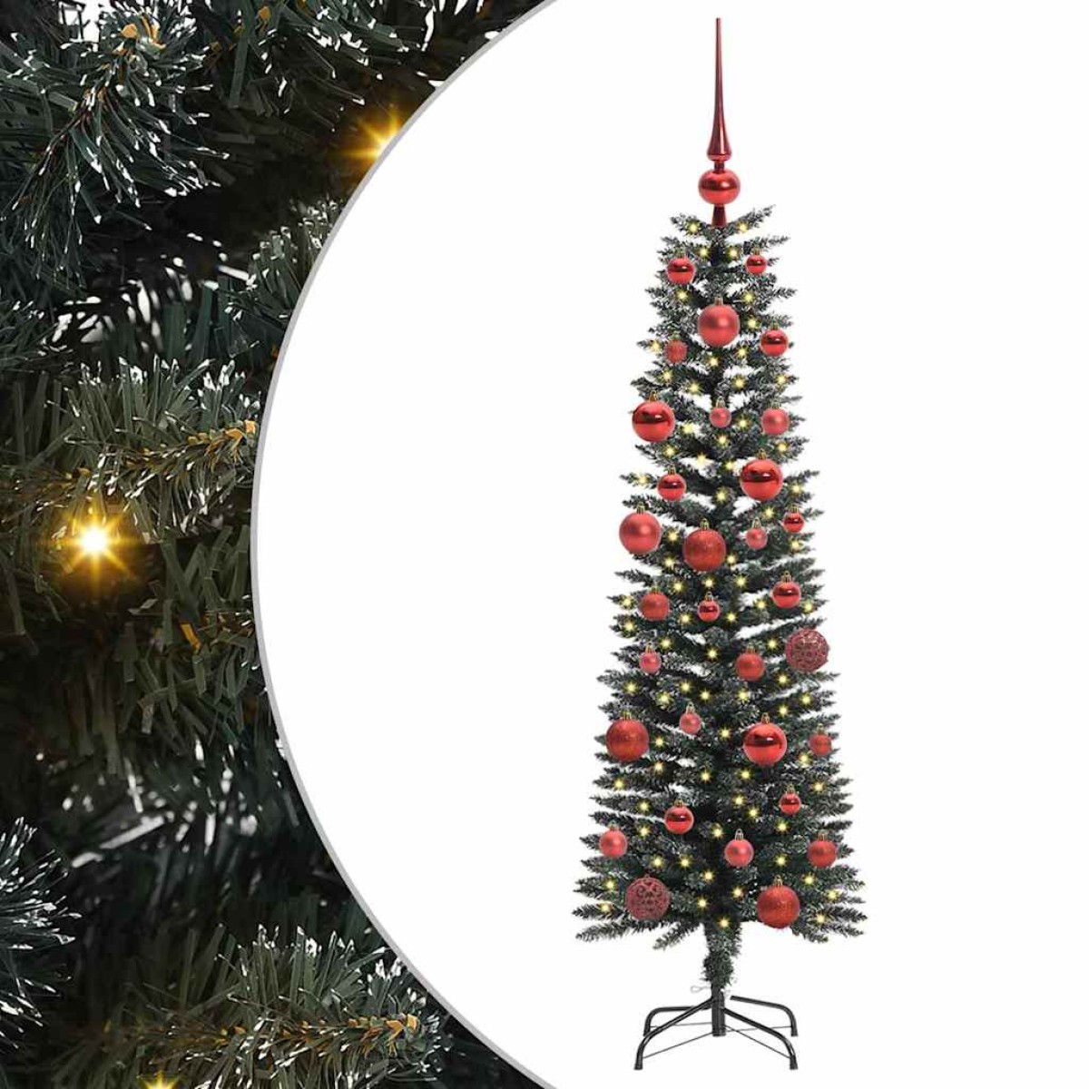 vidaXL Τεχνητό Χριστουγεννιάτικο Δέντρο με 150 LED Πράσινο 150 cm