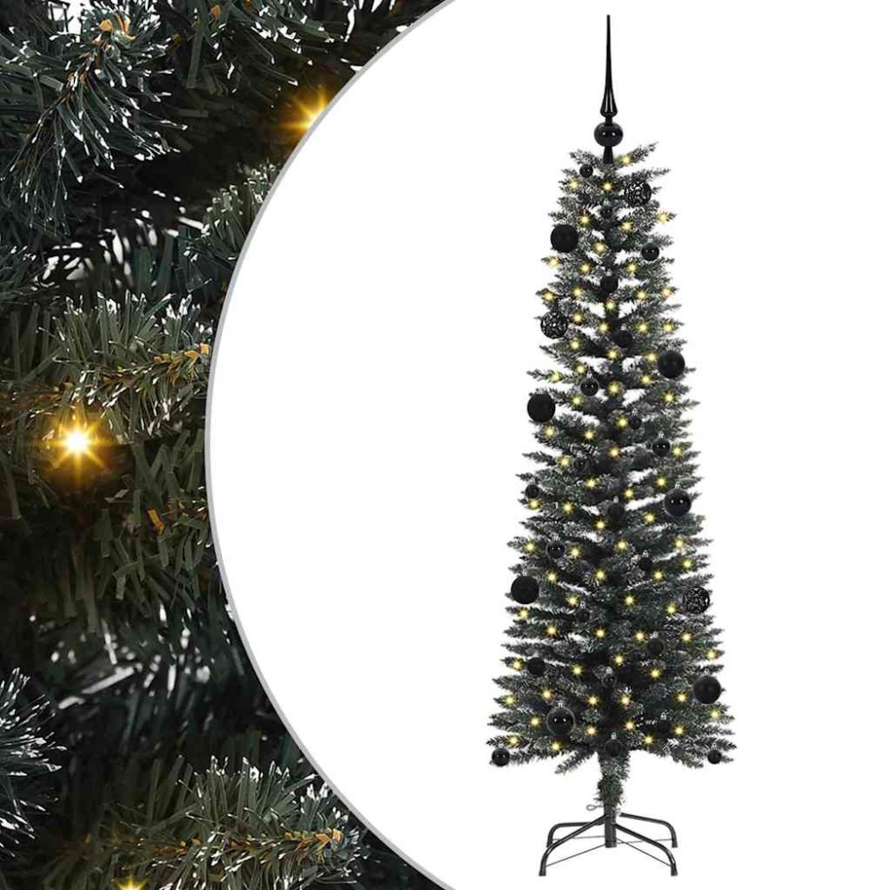 vidaXL Τεχνητό Χριστουγεννιάτικο Δέντρο με 150 LED Πράσινο 150 cm