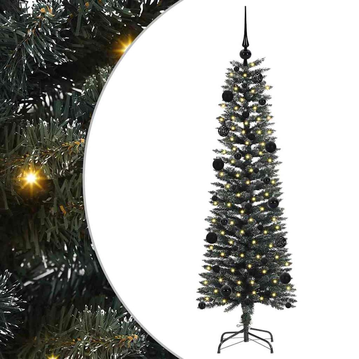vidaXL Τεχνητό Χριστουγεννιάτικο Δέντρο με 150 LED Πράσινο 150 cm