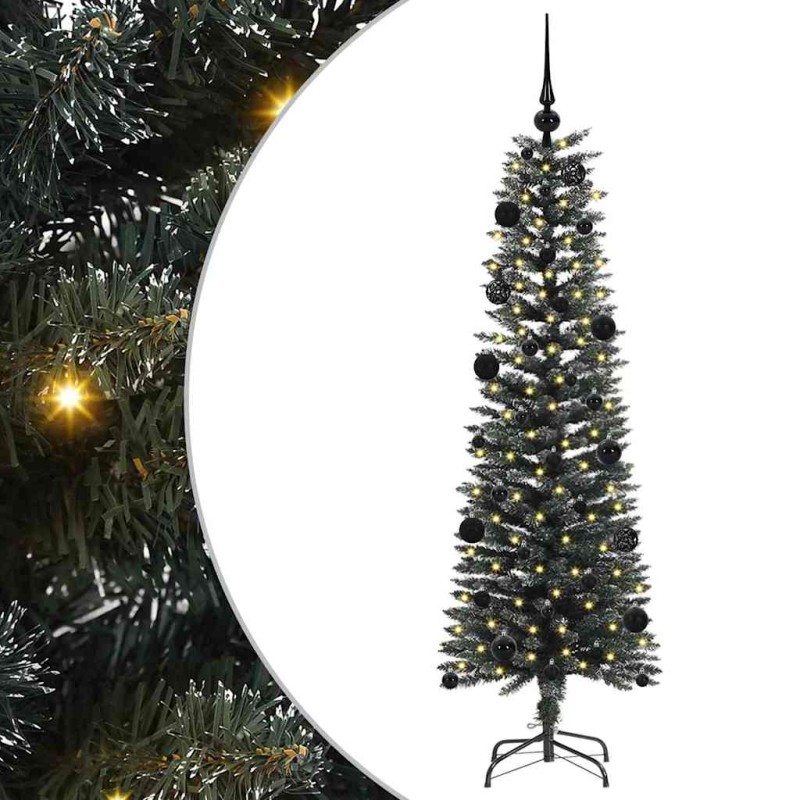 vidaXL Τεχνητό Χριστουγεννιάτικο Δέντρο με 150 LED Πράσινο 150 cm