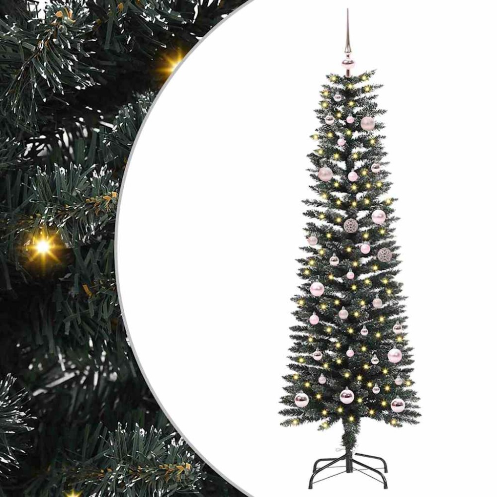 vidaXL Τεχνητό Χριστουγεννιάτικο Δέντρο με 150 LED Πράσινο 150 cm