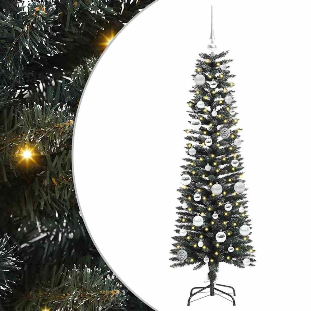 vidaXL Τεχνητό Χριστουγεννιάτικο Δέντρο με 150 LED Πράσινο 150 cm
