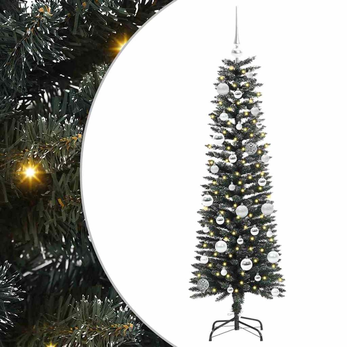 vidaXL Τεχνητό Χριστουγεννιάτικο Δέντρο με 150 LED Πράσινο 150 cm