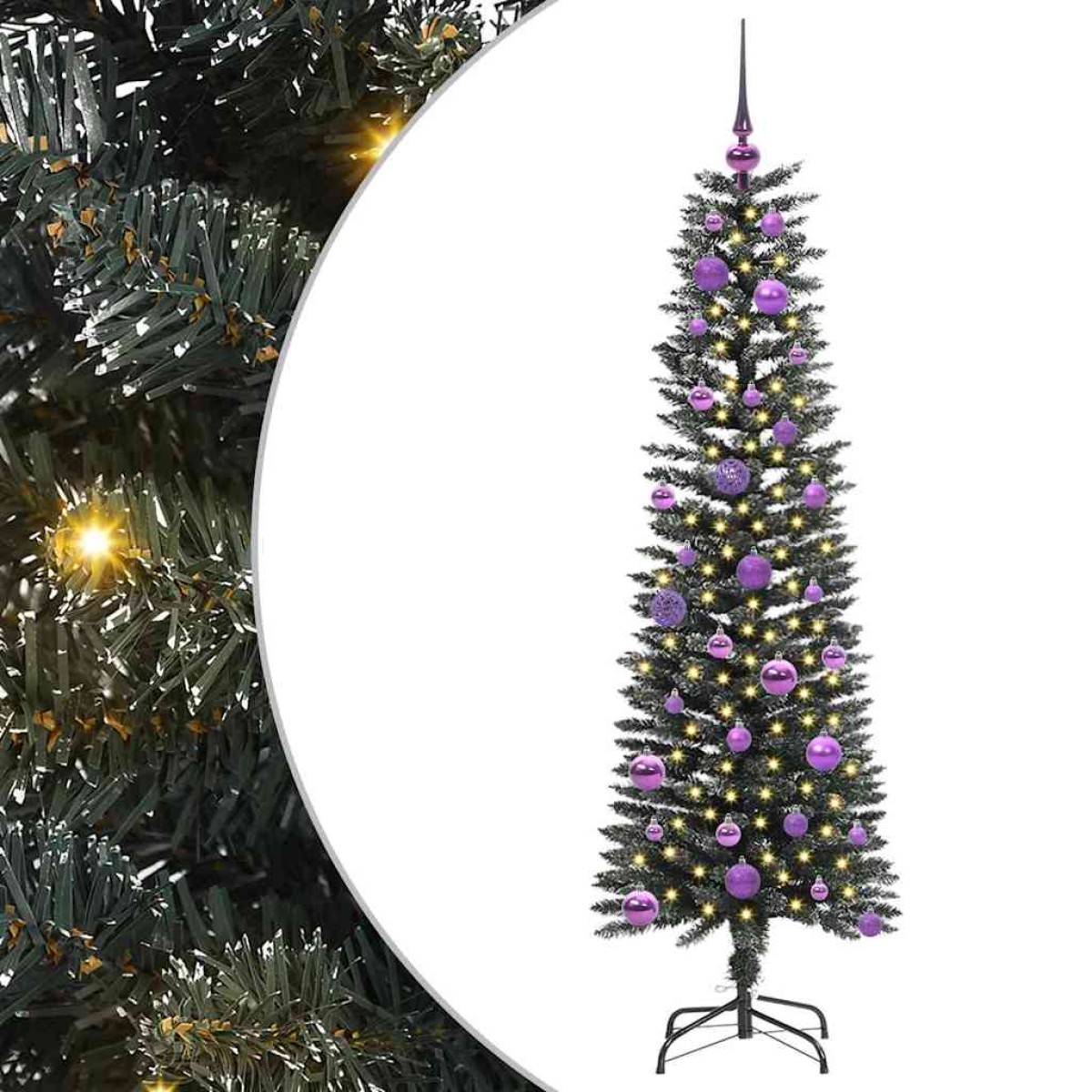 vidaXL Τεχνητό Χριστουγεννιάτικο Δέντρο με 150 LED Πράσινο 150 cm