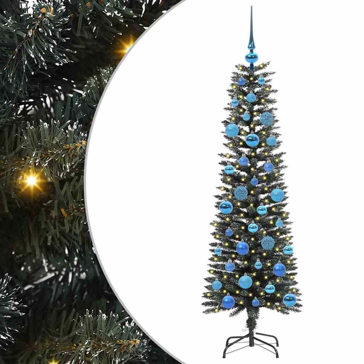 vidaXL Τεχνητό Χριστουγεννιάτικο Δέντρο με 150 LED Πράσινο 150 cm