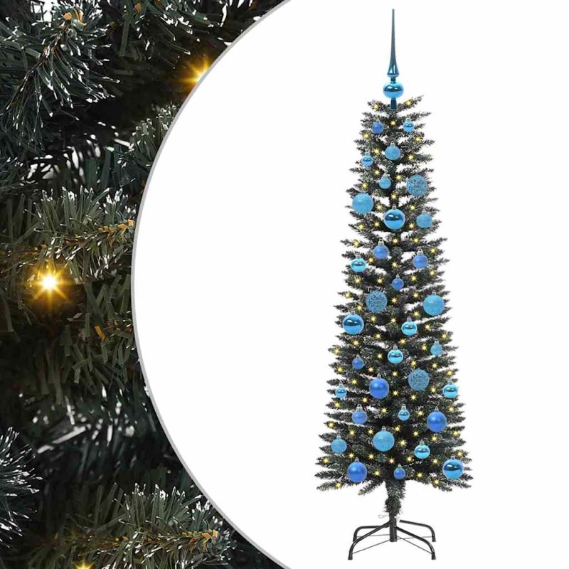 vidaXL Τεχνητό Χριστουγεννιάτικο Δέντρο με 150 LED Πράσινο 150 cm