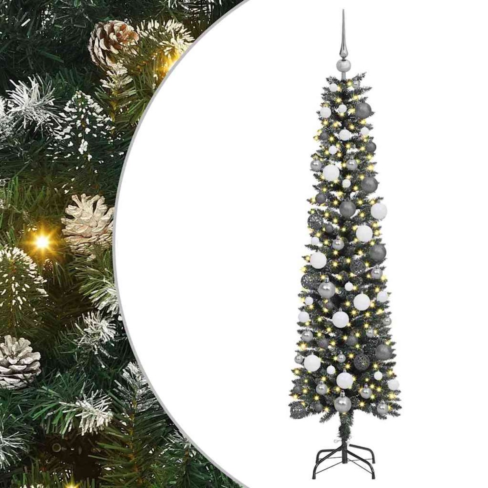 vidaXL Τεχνητό Χριστουγεννιάτικο Δέντρο με 300 LED Πράσινο 180 cm