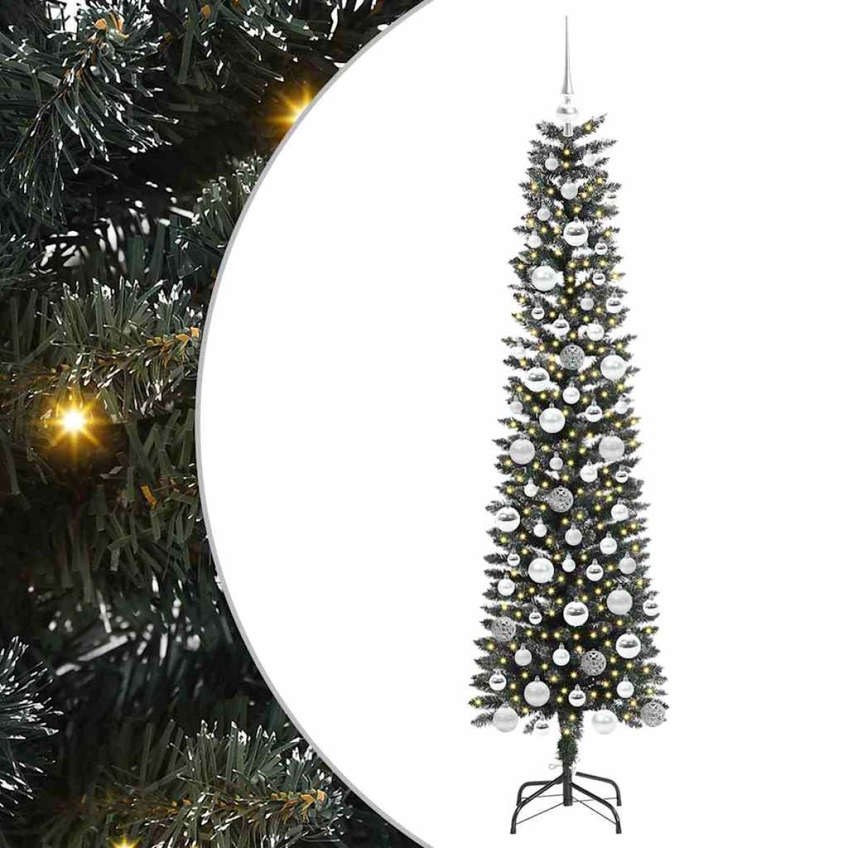 vidaXL Τεχνητό Χριστουγεννιάτικο Δέντρο με 300 LED Πράσινο 180 cm