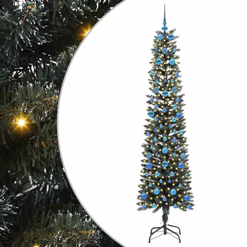 vidaXL Τεχνητό Χριστουγεννιάτικο Δέντρο με 300 LED Πράσινο 210 cm