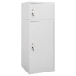 vidaXL Ντουλάπα για Σέλα Ανοιχτό Γκρι 53 x 53 x 140 εκ. Ατσάλινη