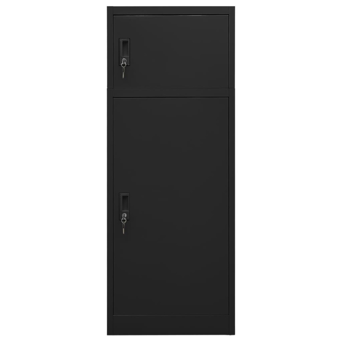 vidaXL Ντουλάπα για Σέλα Μαύρη 53 x 53 x 140 εκ. Ατσάλινη