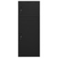 vidaXL Ντουλάπα για Σέλα Μαύρη 53 x 53 x 140 εκ. Ατσάλινη