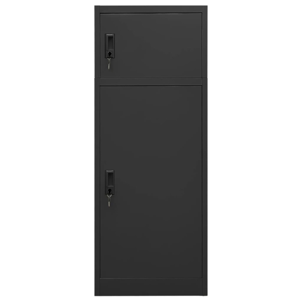 vidaXL Ντουλάπα για Σέλα Ανθρακί 53 x 53 x 140 εκ. Ατσάλινη