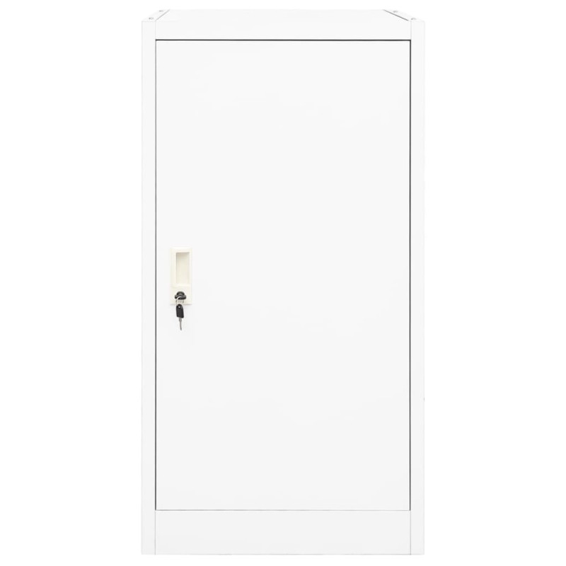 vidaXL Ντουλάπα για Σέλα Λευκό 53 x 53 x 105 εκ. Ατσάλινο