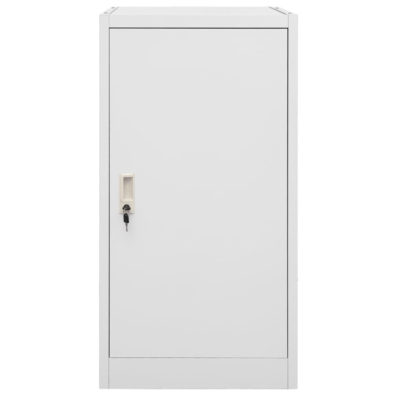 vidaXL Ντουλάπα για Σέλα Ανοιχτό Γκρι 53 x 53 x 105 εκ. Ατσάλινη