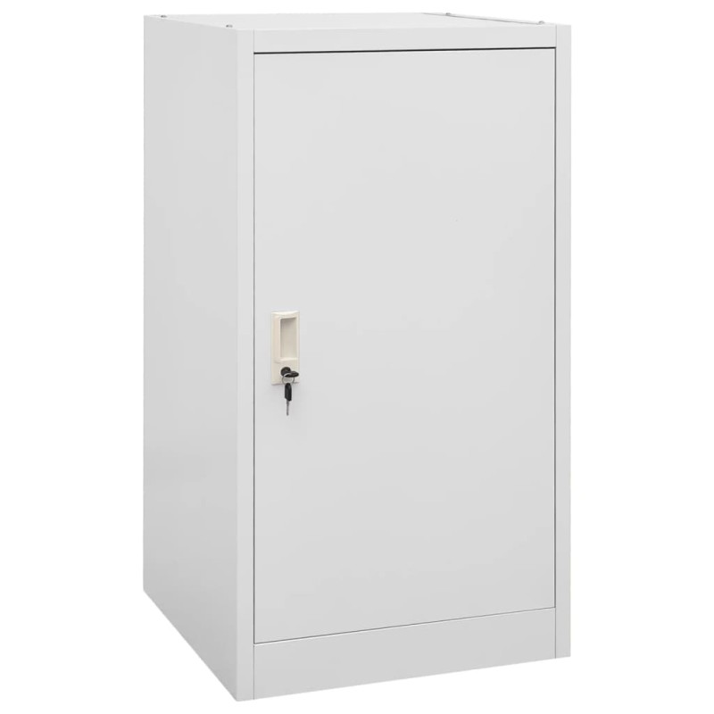 vidaXL Ντουλάπα για Σέλα Ανοιχτό Γκρι 53 x 53 x 105 εκ. Ατσάλινη