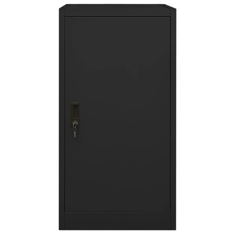 vidaXL Ντουλάπα για Σέλα Μαύρη 53 x 53 x 105 εκ. Ατσάλινη