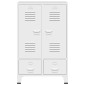 vidaXL Ντουλάπα Βιομηχανική Λευκή 67 x 35 x 107 εκ. Ατσάλινη