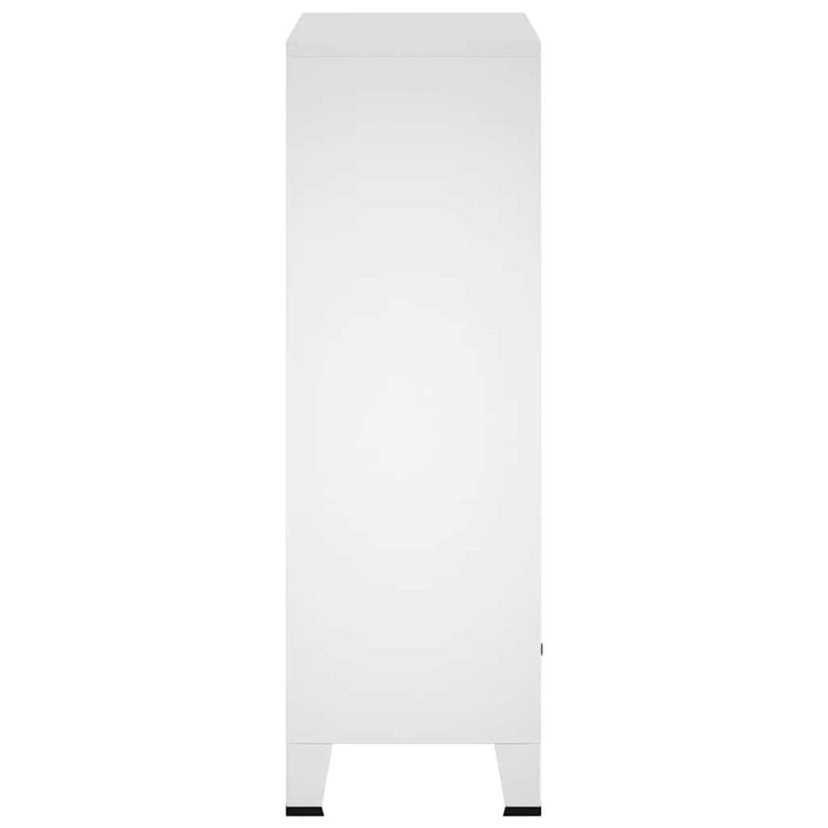vidaXL Ντουλάπα Βιομηχανική Λευκή 67 x 35 x 107 εκ. Ατσάλινη