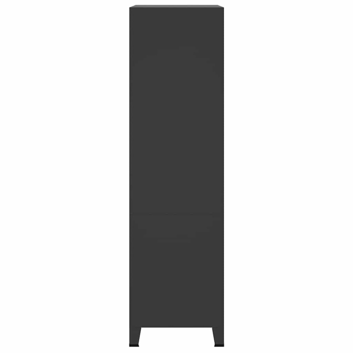 vidaXL Ντουλάπα Βιομηχανική Μαύρη 90 x 50 x 180 εκ. Μεταλλική