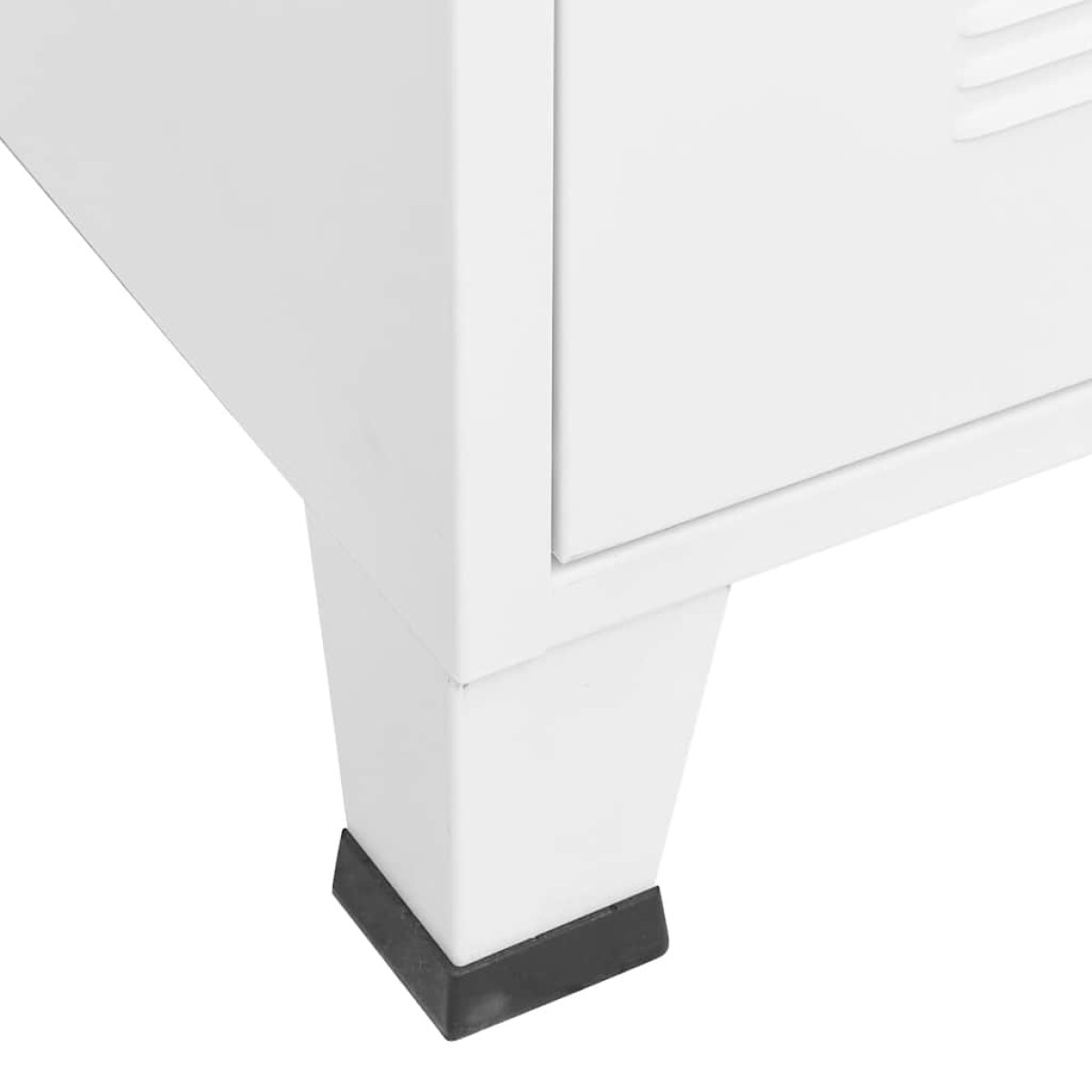 vidaXL Ντουλάπα Βιομηχανική Λευκή 90 x 50 x 180 εκ. Μεταλλική