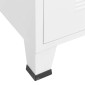 vidaXL Ντουλάπα Βιομηχανική Λευκή 90 x 50 x 180 εκ. Μεταλλική