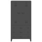 vidaXL Ντουλάπα Βιομηχανική Ανθρακί 90 x 50 x 180 εκ. Μεταλλική