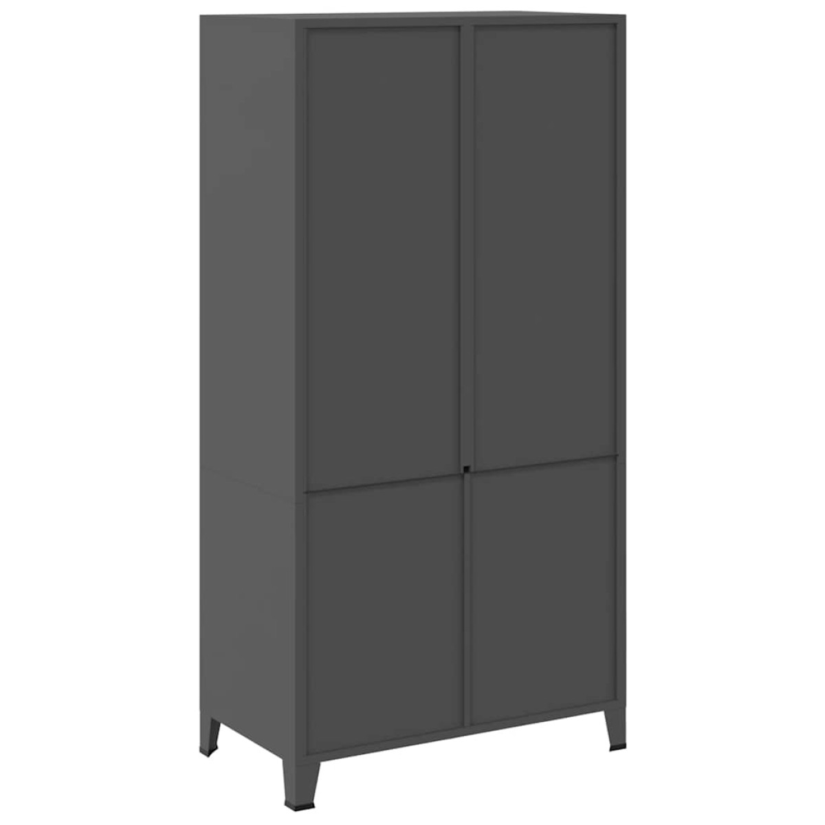 vidaXL Ντουλάπα Βιομηχανική Ανθρακί 90 x 50 x 180 εκ. Μεταλλική