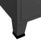 vidaXL Ντουλάπα Βιομηχανική Ανθρακί 90 x 50 x 180 εκ. Μεταλλική