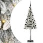 vidaXL Χριστουγεννιάτικο Δέντρο με 300 LED Λευκό 180 cm ΠΕ και Ατσάλι