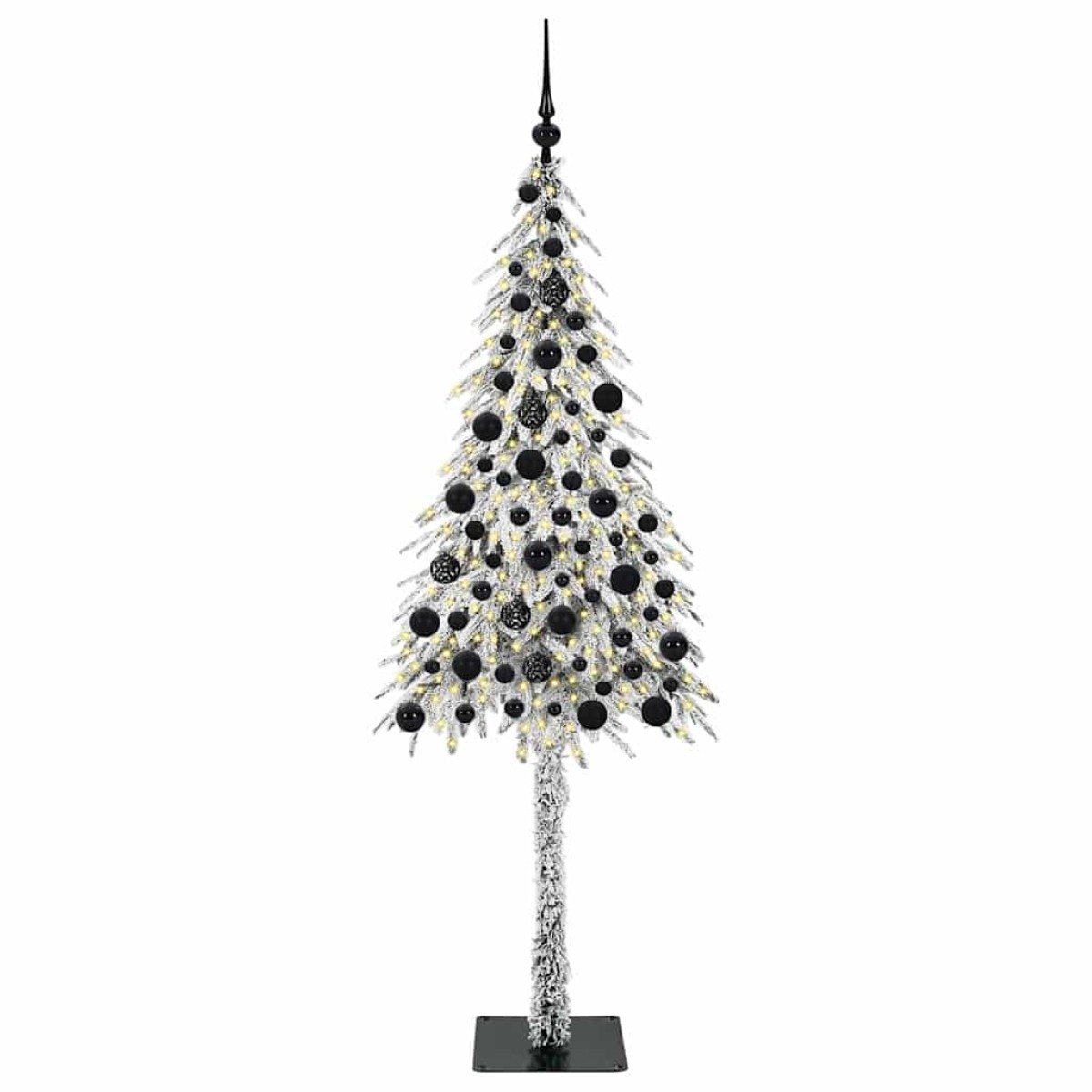 vidaXL Χριστουγεννιάτικο Δέντρο με 300 LED Λευκό 180 cm ΠΕ και Ατσάλι