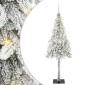 vidaXL Χριστουγεννιάτικο Δέντρο με 300 LED Λευκό 180 cm ΠΕ και Ατσάλι