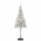 vidaXL Χριστουγεννιάτικο Δέντρο με 300 LED Λευκό 180 cm ΠΕ και Ατσάλι