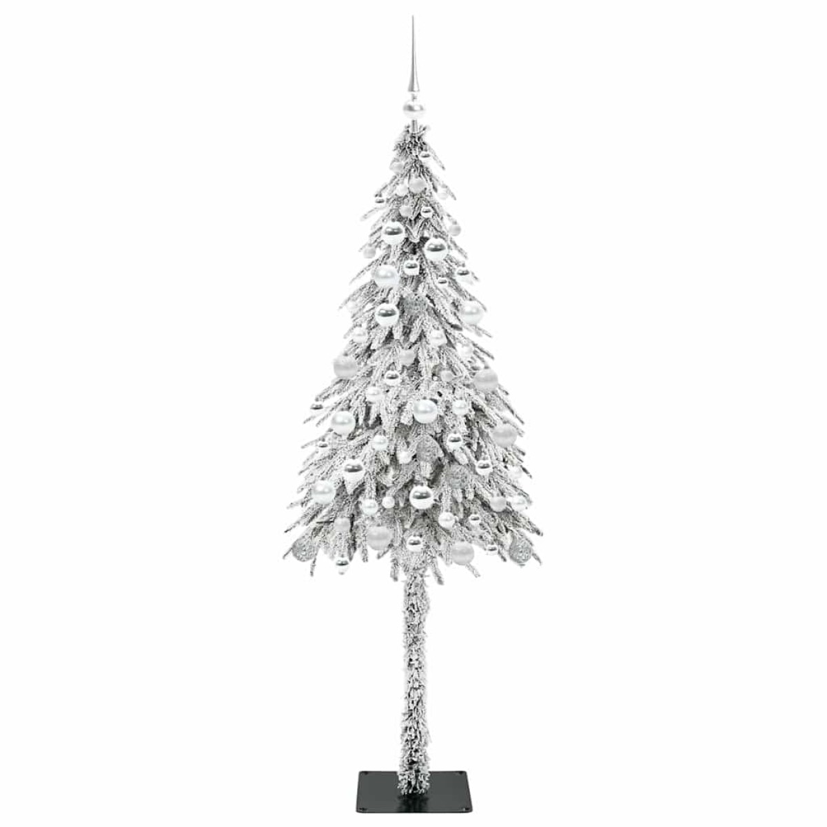 vidaXL Χριστουγεννιάτικο Δέντρο με 300 LED Λευκό 180 cm ΠΕ και Ατσάλι