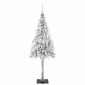 vidaXL Χριστουγεννιάτικο Δέντρο με 300 LED Λευκό 180 cm ΠΕ και Ατσάλι