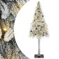 vidaXL Χριστουγεννιάτικο Δέντρο με 300 LED Λευκό 210 cm ΠΕ και Ατσάλι