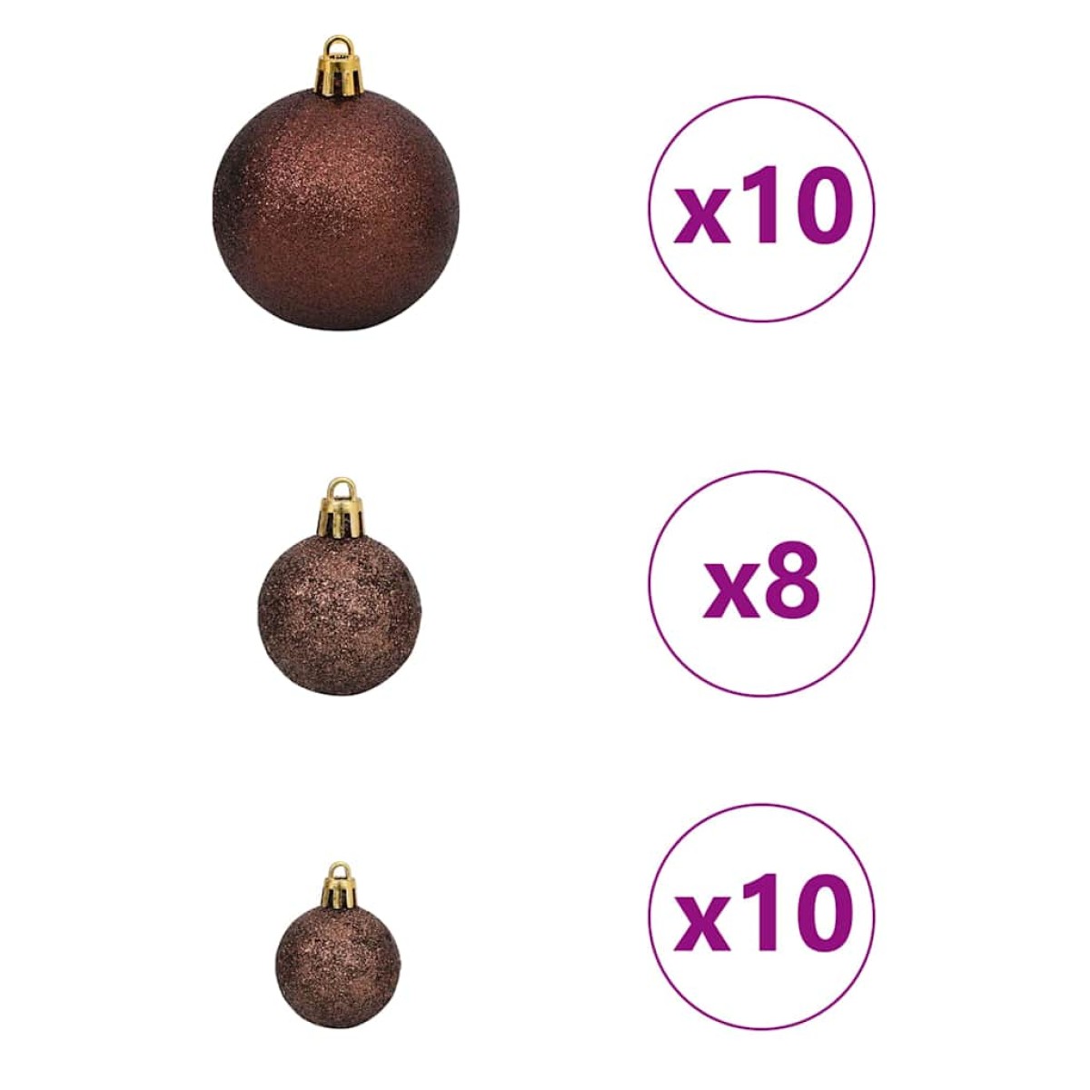 vidaXL Χριστουγεννιάτικο Δέντρο με 300 LED Λευκό 210 cm ΠΕ και Ατσάλι