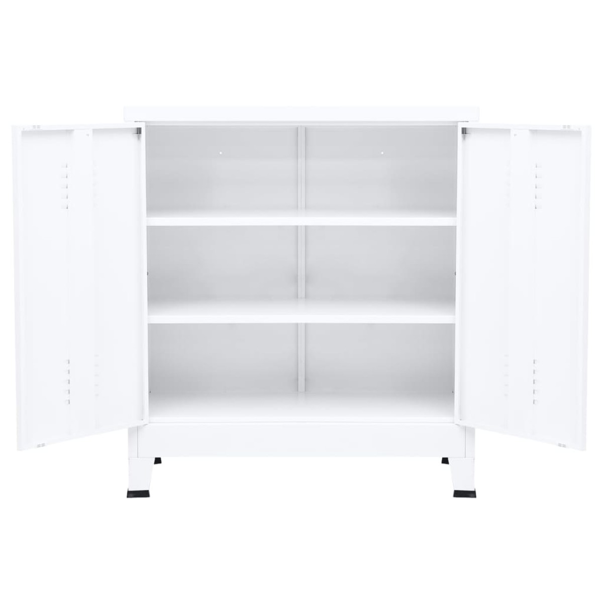 vidaXL Αρχειοθήκη Βιομηχανικού Στιλ Λευκή 90 x 40 x 100 εκ. Ατσάλινη