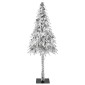 vidaXL Χριστουγεννιάτικο Δέντρο με 300 LED Λευκό 210 cm ΠΕ και Ατσάλι