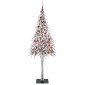 vidaXL Χριστουγεννιάτικο Δέντρο με 300 LED Λευκό 210 cm ΠΕ και Ατσάλι
