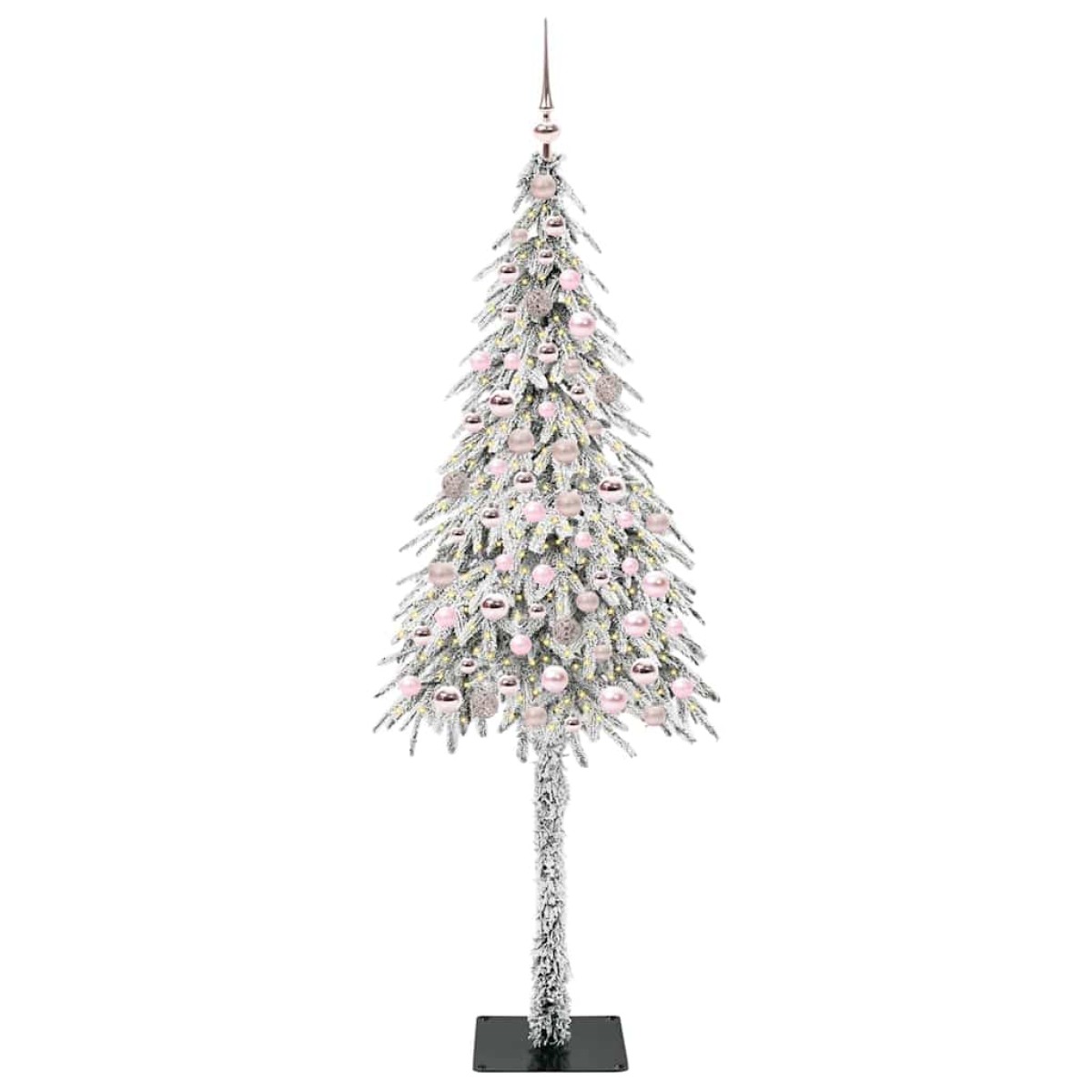 vidaXL Χριστουγεννιάτικο Δέντρο με 300 LED Λευκό 210 cm ΠΕ και Ατσάλι